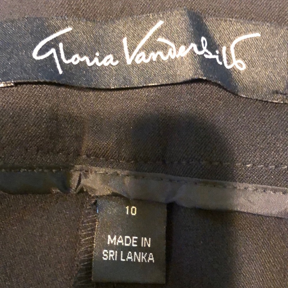 NWT Gloria Vanderbilt Pants Black Stretch - Picture 3 of 6